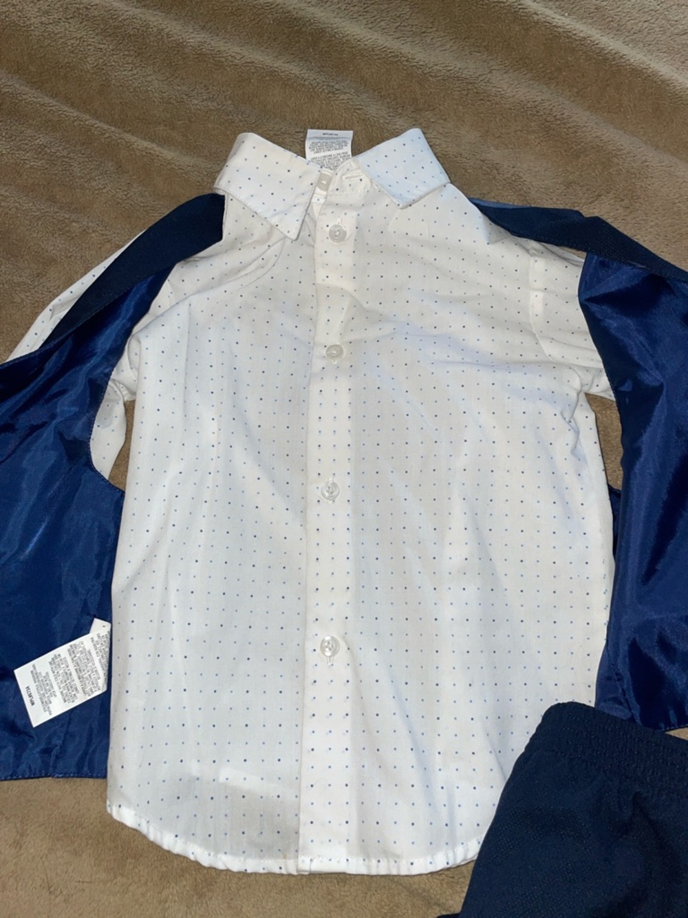 Van Heusen Navy Blue Boy’s Suit Set - Picture 3 of 6
